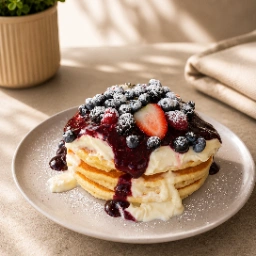 PANCAKES FRUTOS ROJOS